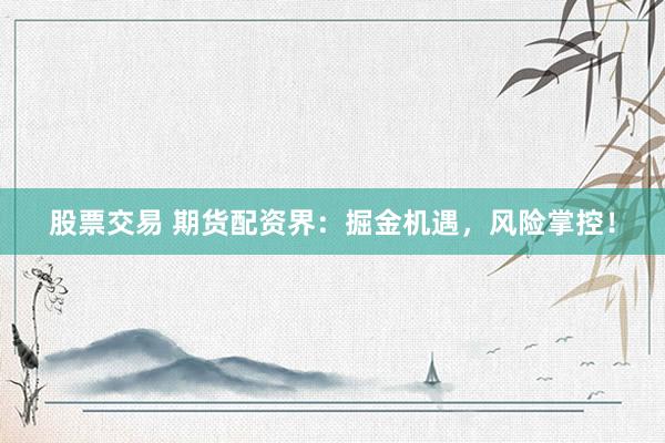 股票交易 期货配资界：掘金机遇，风险掌控！