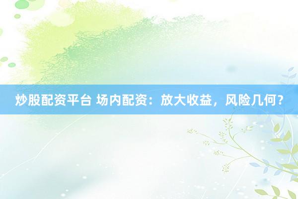 炒股配资平台 场内配资：放大收益，风险几何？