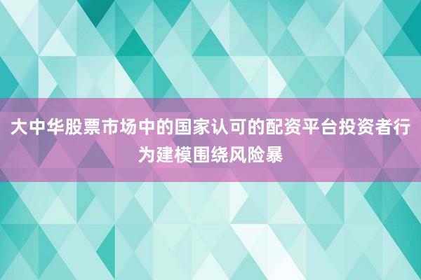 大中华股票市场中的国家认可的配资平台投资者行为建模围绕风险暴