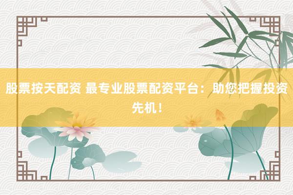 股票按天配资 最专业股票配资平台：助您把握投资先机！