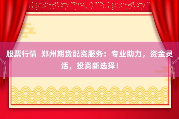 股票行情  郑州期货配资服务：专业助力，资金灵活，投资新选择！